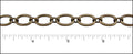 big & tiny cable chain ANT. BRASS