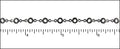 bubbles chain MATTE GUNMETAL