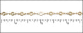 bubbles chain MATTE GOLD