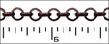 3.8mm Rolo chain ANT. COPPER