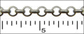 3.8mm Rolo chain ANT. SILVER