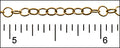 fine circles chain MATTE GOLD