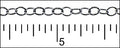 fine circles chain RHODIUM