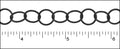 large circle chain NITE BLACK