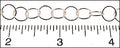 large circle chain RHODIUM