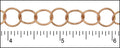 large circle chain MATTE GOLD