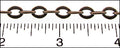oval link chain ANT. BRASS