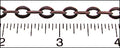 oval link chain ANT. COPPER