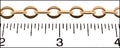 oval link chain MATTE GOLD