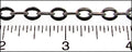 oval link chain GUNMETAL
