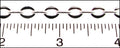 oval link chain RHODIUM