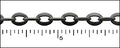 oval link chain MATTE GUNMETAL