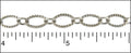 etched oval link chain ANT. SILVER