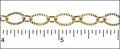 etched oval link chain GOLD