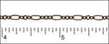 fine figaro chain ANT. BRASS