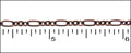 fine figaro chain ANT. COPPER