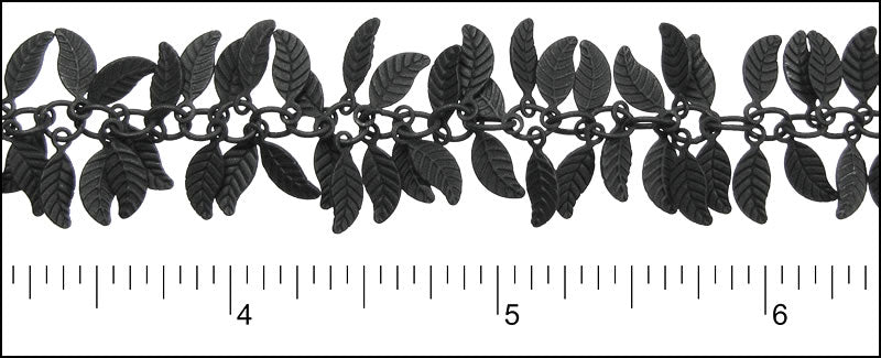 Leaf Dangles Chain with Nite Black Plating