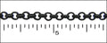 2mm rolo chain NITE BLACK SHINY