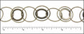 multi circle chain ANT. BRASS