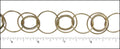 multi circle chain MATTE GOLD