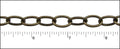 large heavy cable chain ANT. BRASS