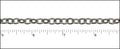 small heavy cable chain ANT. SILVER