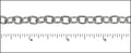 small heavy cable chain RHODIUM