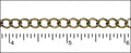 small curb chain ANT. BRASS