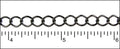 small curb chain GUNMETAL