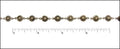 ball and cog chain ANT. BRASS