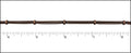 5 strand and ball chain ANT. COPPER