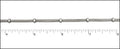 5 strand and ball chain ANT. SILVER