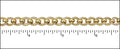 double link curb chain MATTE GOLD