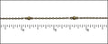 fine ball and chain ANT. BRASS