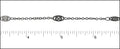 fine filigree chain MATTE GUNMETAL