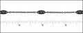fine filigree chain NITE BLACK