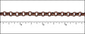 5.6mm rolo etched lines chain ANT. COPPER