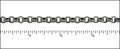 5.6mm rolo etched lines chain ANT. SILVER