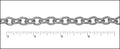 etched med heavy cable chain RHODIUM