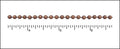 3.2mm ball chain ANT. COPPER