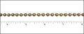 4.5mm ball chain ANT. BRASS