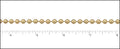 4.5mm ball chain MATTE GOLD