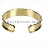 10mm Flat GLUE - IN CUFF Shiny Gold - 2 pcs