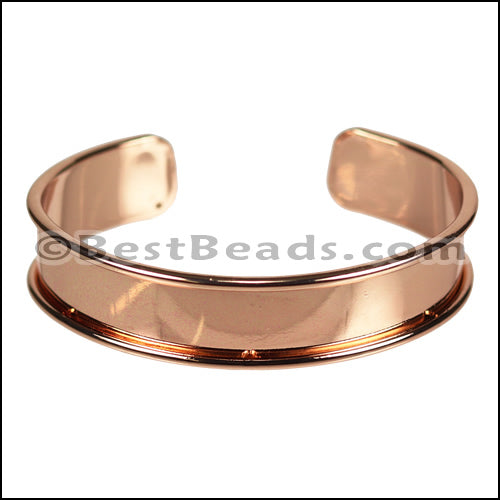 10mm Flat GLUE - IN CUFF Rose Gold - 2 pcs