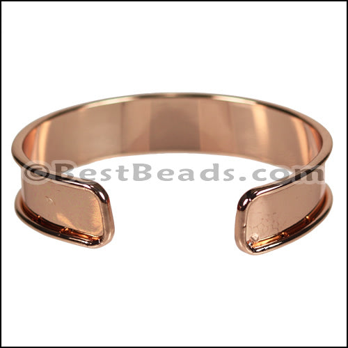 10mm Flat GLUE - IN CUFF Rose Gold - 2 pcs
