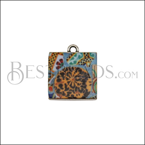 15mm BRIGHT MOSAIC Charm 4 - 10 pcs
