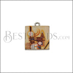 15mm KANDINSKY Printed Charm - 10 pcs