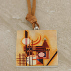 40mm KANDINSKY Printed Pendant - 2 pcs