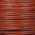2mm round Euro leather WHISKEY - 25m SPOOL