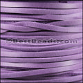 3mm flat ARIZONA SUEDE leather VIOLET - meter
